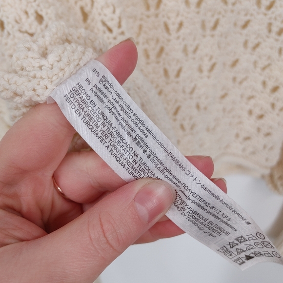 Zara Cream Cable Knit Sweater - Picture 4 of 4